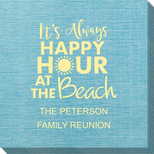 Happy Hour at the Beach Bamboo Luxe Napkins